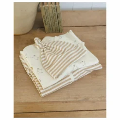 Combinaison Pingouins Coton Bio | Ivoire