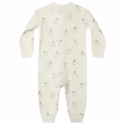 Combinaison Pingouins Coton Bio | Ivoire