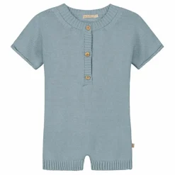 Combinaison Single Coton Bio | Bleu gris