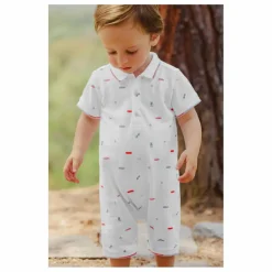 Combishort Motif Voiture | Blanc