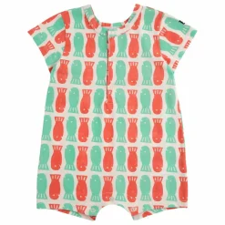 Combishort Poisson Coton Bio | Rouge