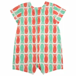 Combishort Poisson Coton Bio | Rouge
