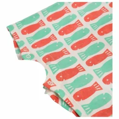Combishort Poisson Coton Bio | Rouge