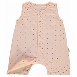 Combishort Poivre Pois Double Gaze de Coton Bio | Rose