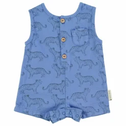 Combishort Tiger Coton Bio | Bleu