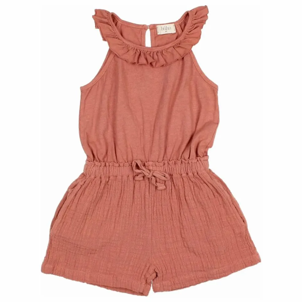 Combishort Unie Lin | Vieux Rose