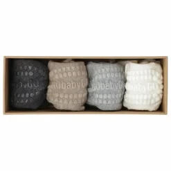 Combo Box 4 Chaussettes Antidérapantes Bamboo | Beige