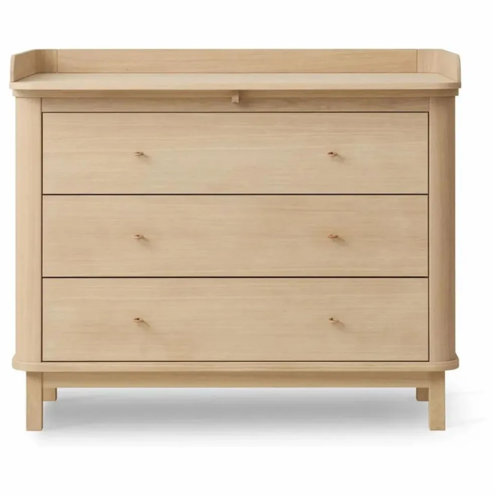 Commode à langer Wood 3 tiroirs en chêne