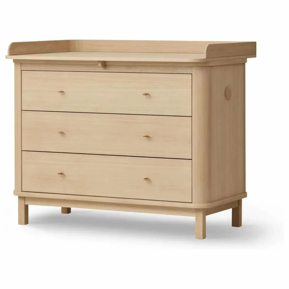 Commode à langer Wood 3 tiroirs en chêne