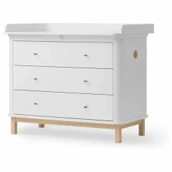 Commode à langer Wood 3 tiroirs | Chêne