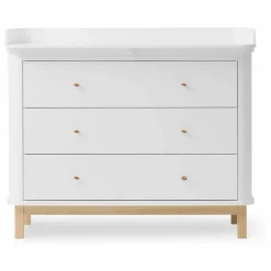 Commode à langer Wood 3 tiroirs | Chêne