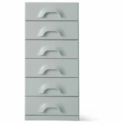 Commode 6 tiroirs | Bleu Clair