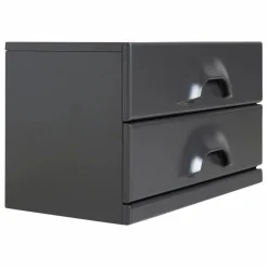 Commode 2 tiroirs | Charbon