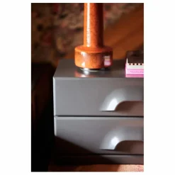 Commode 2 tiroirs | Charbon