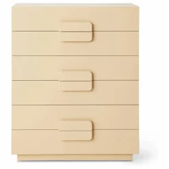Commode 4 tiroirs Spacious | Crème