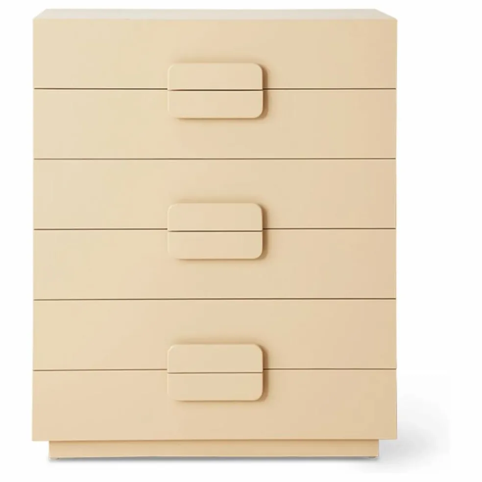 Commode 4 tiroirs Spacious | Crème
