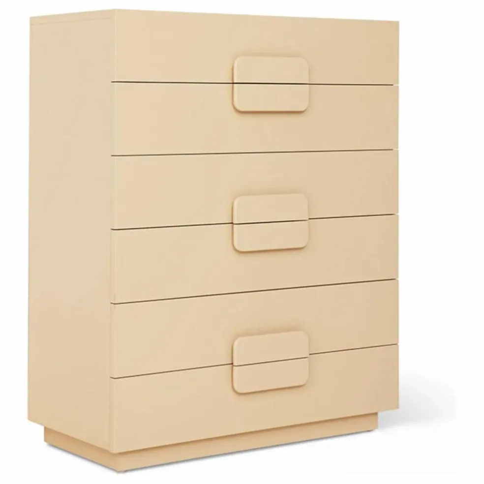 Commode 4 tiroirs Spacious | Crème