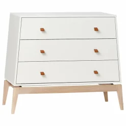 Commode Luna chêne - 3 tiroirs | Blanc