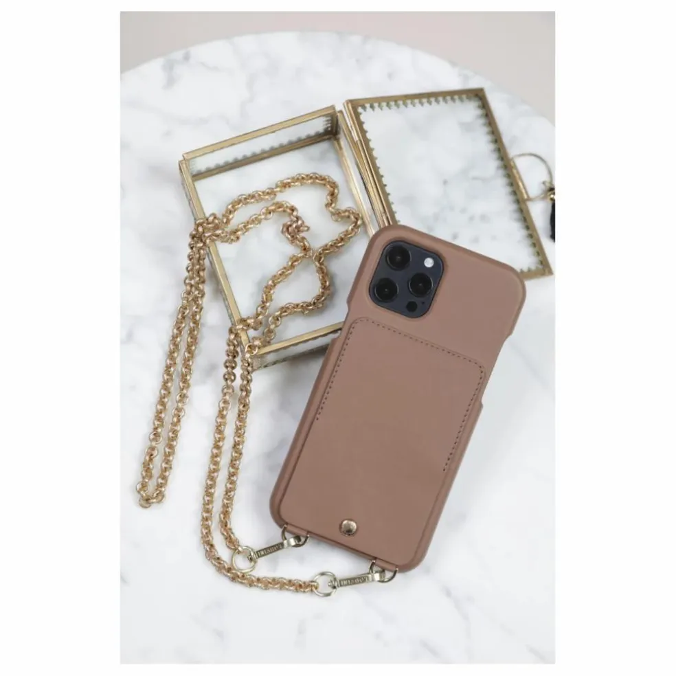 Coque Iphone Lou en cuir | Camel