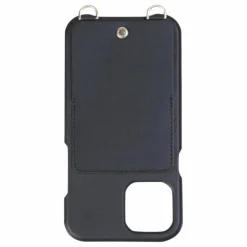 Coque Iphone Lou en cuir | Noir