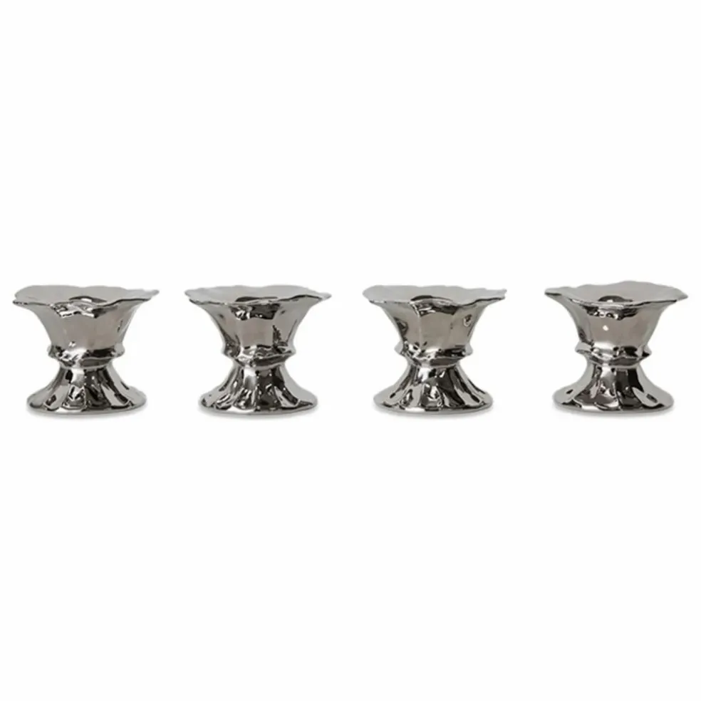 Coquetiers New classics - Set de 4 | Argenté