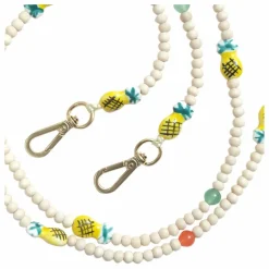 Cordon perle de bois Arielle Ananas | Jaune