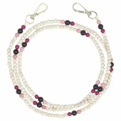 Cordon perle de bois Arielle | Magenta