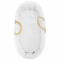 Couffin tressage feuilles de palme | Blanc