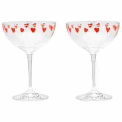 Coupes Classic Love - Set de 2 | Rouge
