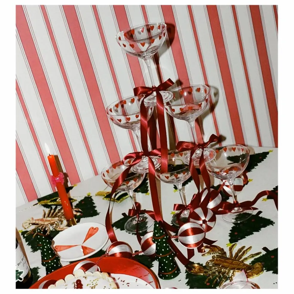 Coupes Classic Love - Set de 2 | Rouge