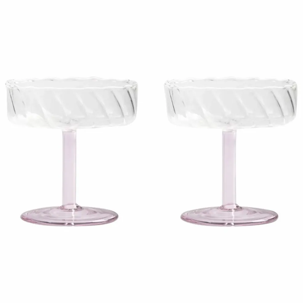 Coupes Twirl - Set de 2 | Rose