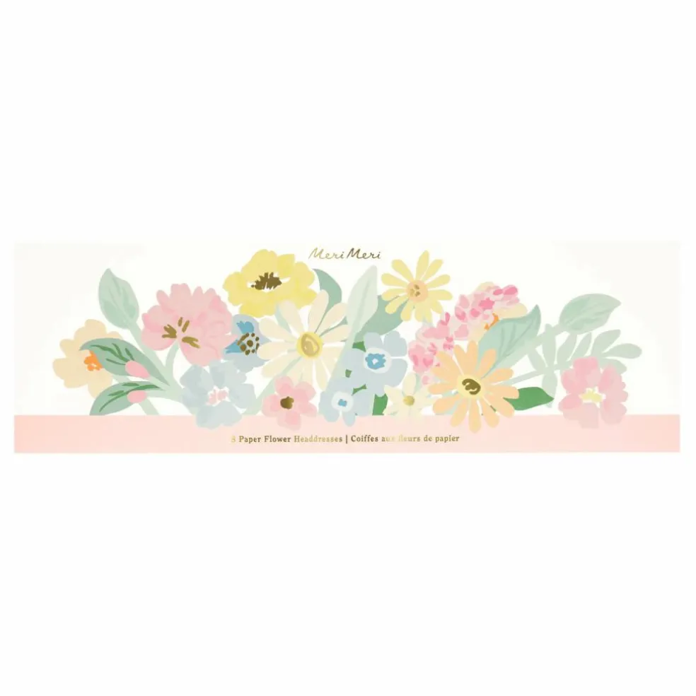 Couronne de fleurs en papier - Set de 8 | Pastel