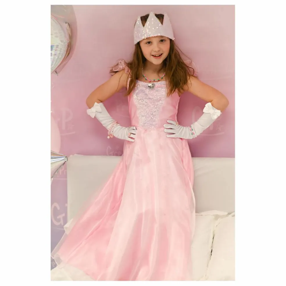 Couronne de princesse à sequins | Rose pâle
