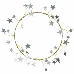 Courrone décorative étoiles | Doré