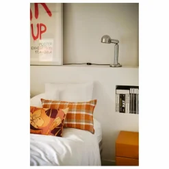 Coussin à carreaux | Orange