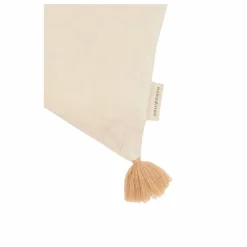 Coussin à pompons - Lin Français | Gingembre