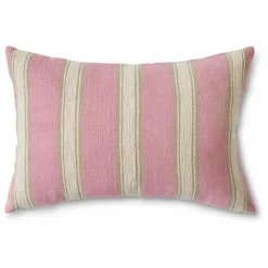 Coussin à rayures | Blush