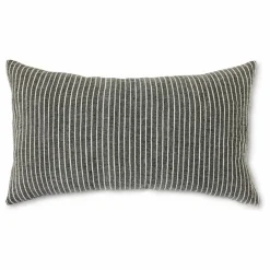Coussin à rayures | Noir