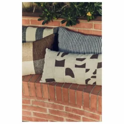 Coussin à rayures | Noir