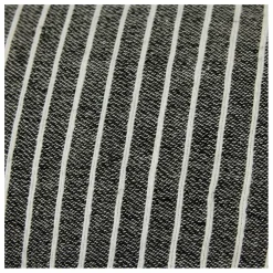 Coussin à rayures | Noir