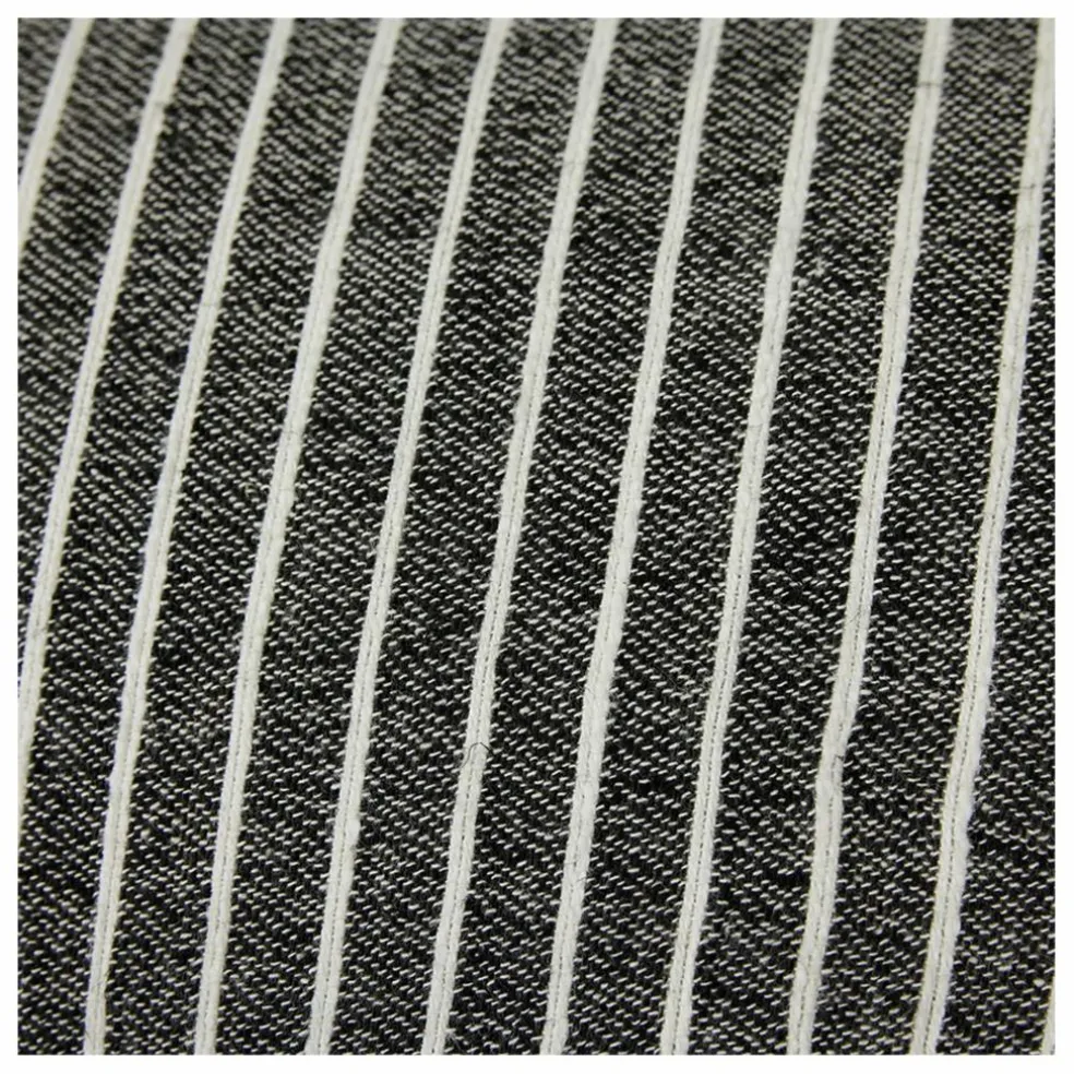 Coussin à rayures | Noir