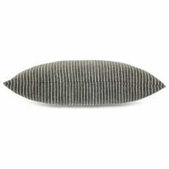 Coussin à rayures | Noir