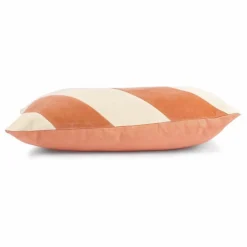 Coussin à rayures en velours