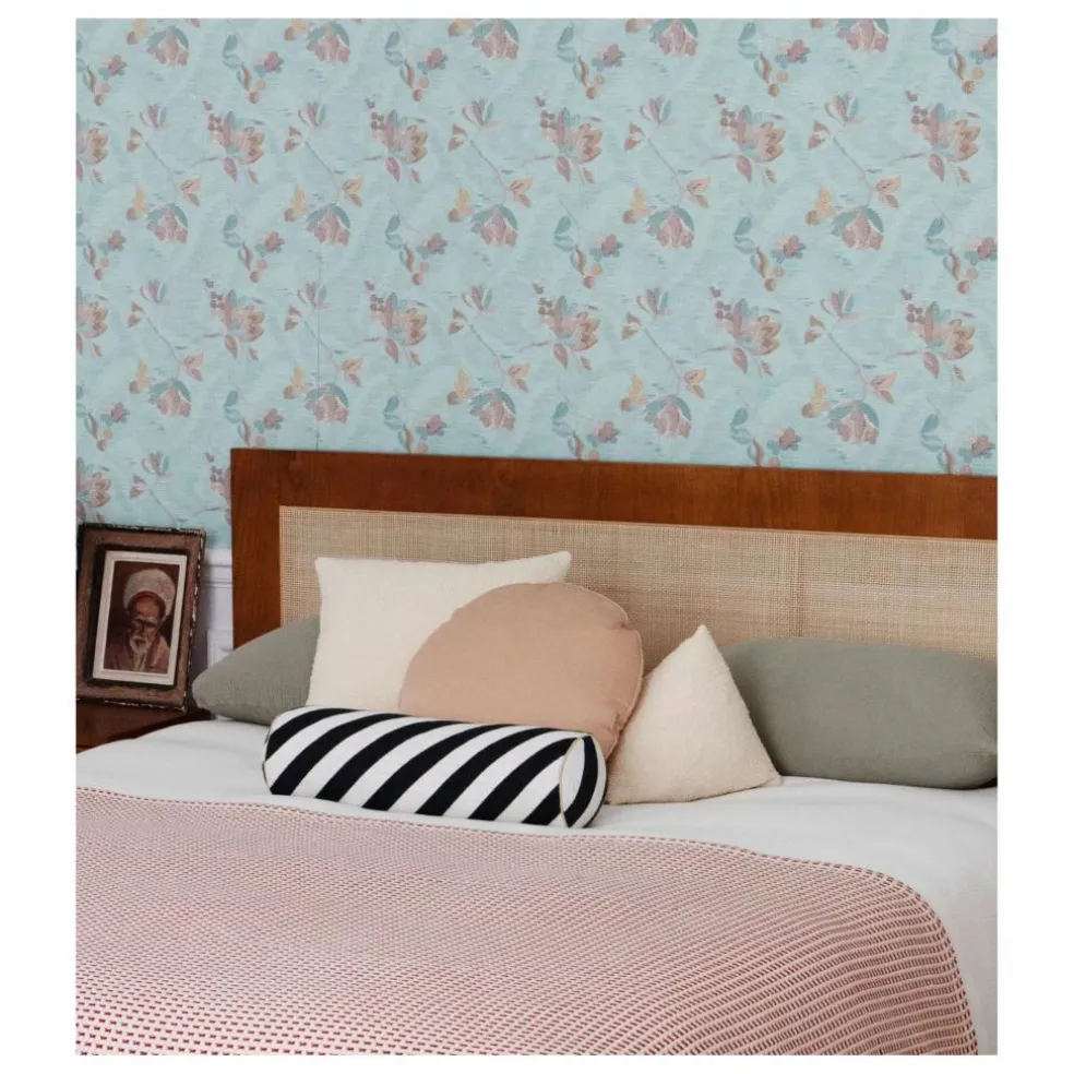 Coussin berlingot Divino en laine bouclette | Crème