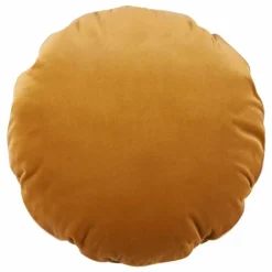 Coussin Bomboloni en velours | Jaune moutarde