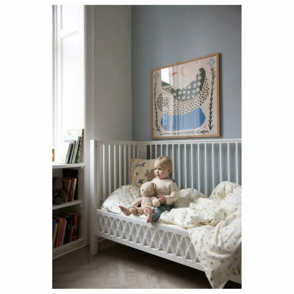 Coussin brodé Blueberries