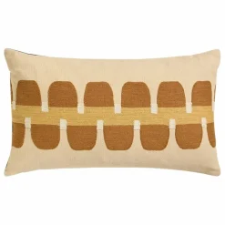 Coussin brodé Cadence | Havane