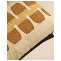 Coussin brodé Cadence | Havane