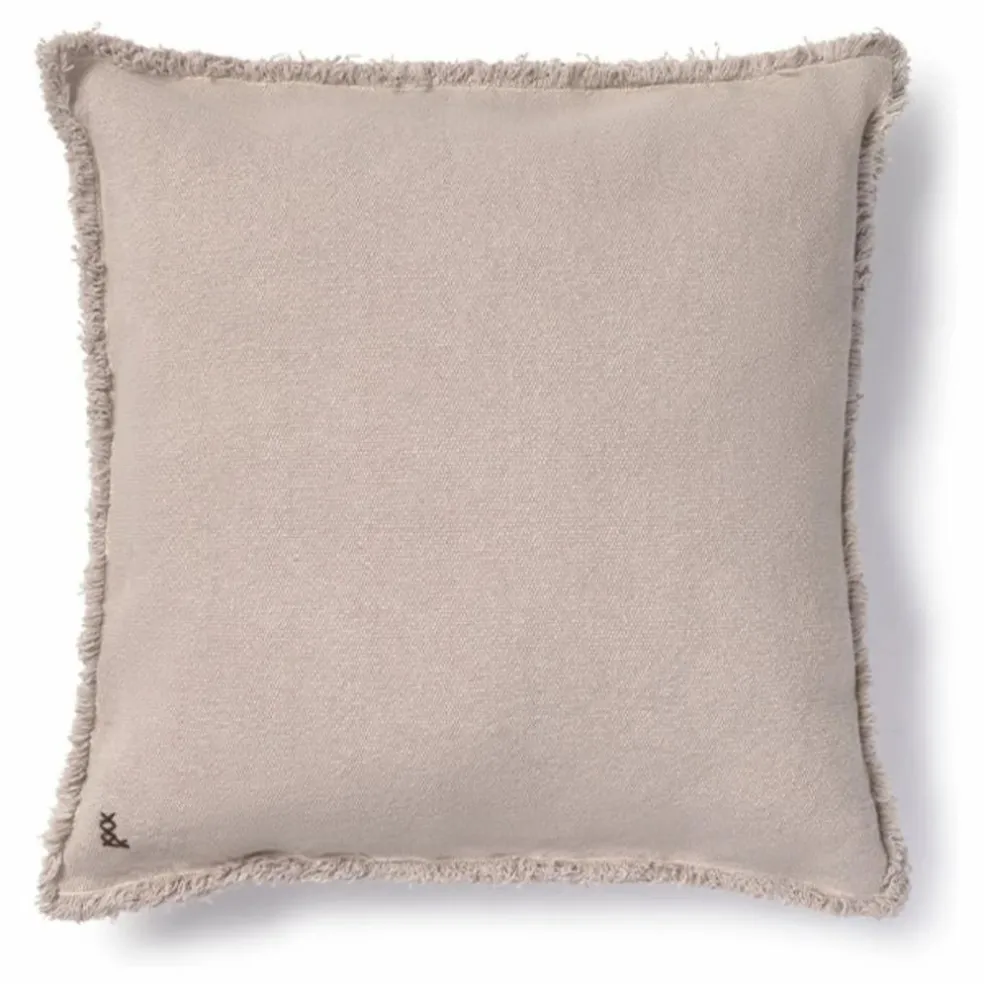 Coussin carré Stonewashed | Gris perle