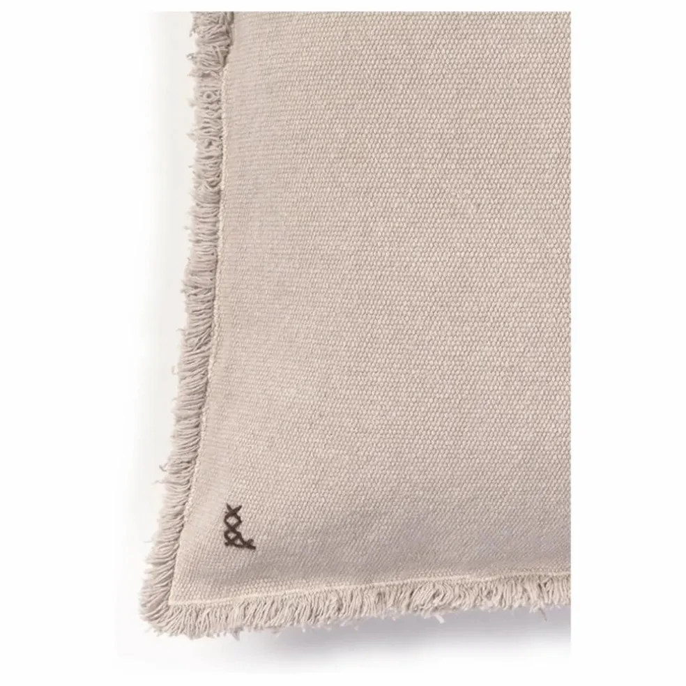 Coussin carré Stonewashed | Gris perle